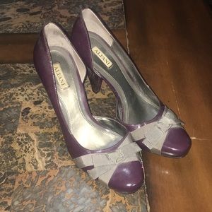 Purple with grey bow Alfani heels